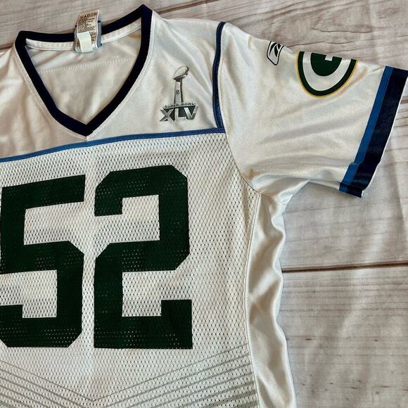 Reebok Green Bay Packers Super Bowl NFL football White Jersey Matthews 5… - Picture 2 of 11